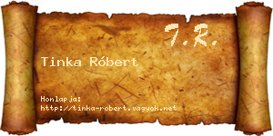 Tinka Róbert névjegykártya