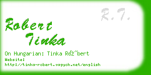 robert tinka business card